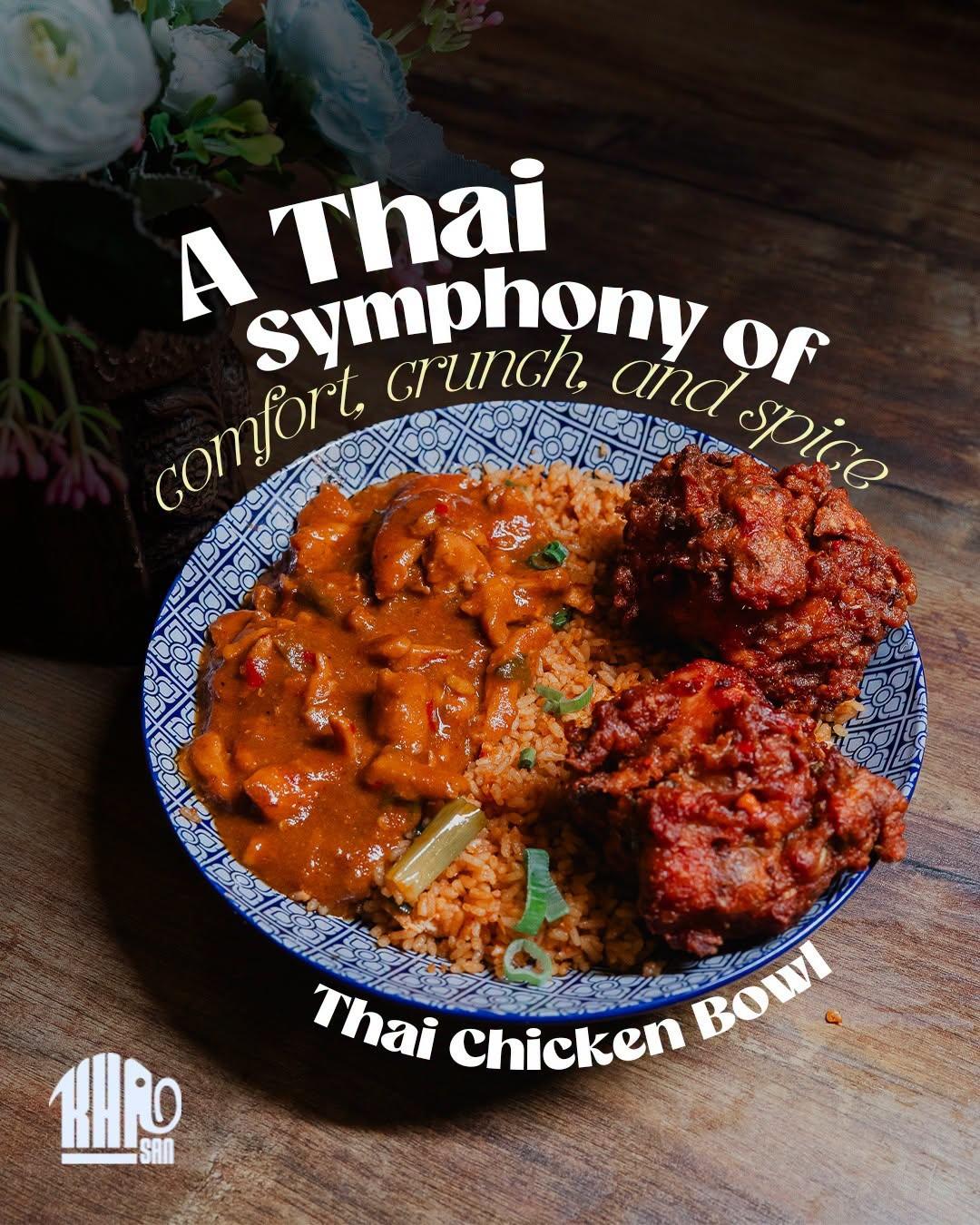 You call it comfort food. We call it our Thai Chicken Bow